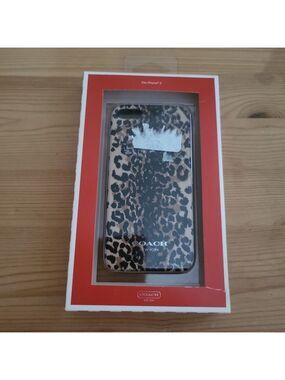 Vintage Coach Cheetah Print iPhone 5 Phone Case NWT NIB